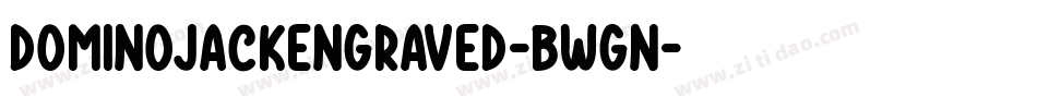 DominoJackEngraved-BwGn字体转换