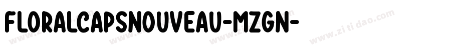 Floralcapsnouveau-MZGn字体转换