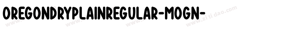 OregondryPlainRegular-MOGn字体转换