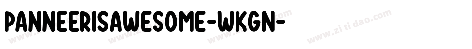 Panneerisawesome-WKGn字体转换