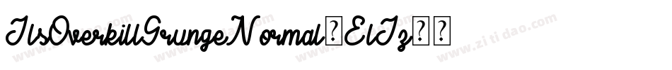 JlsOverkillGrungeNormal-ElJz字体转换