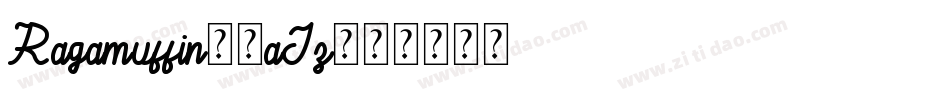 Ragamuffin-3aJz字体转换