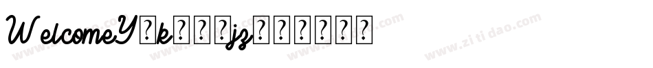 WelcomeY2k-51jz字体转换