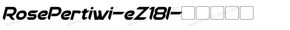 RosePertiwi-eZ18l字体转换