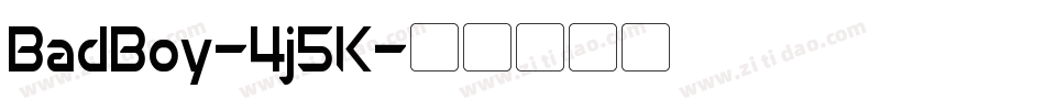 BadBoy-4j5K字体转换
