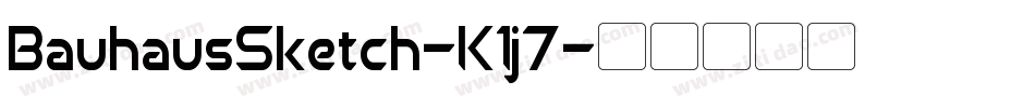 BauhausSketch-K1j7字体转换
