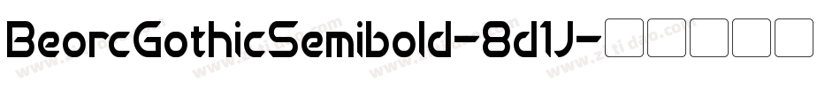 BeorcGothicSemibold-8d1J字体转换