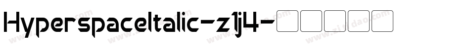HyperspaceItalic-z1j4字体转换