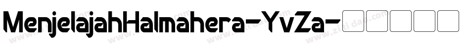 MenjelajahHalmahera-YvZa字体转换