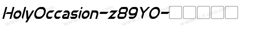 HolyOccasion-z89Y0字体转换