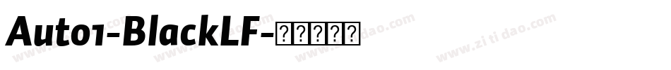 Auto1-BlackLF字体转换