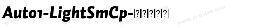 Auto1-LightSmCp字体转换
