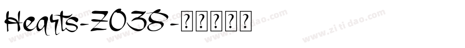 Hearts-ZO38字体转换