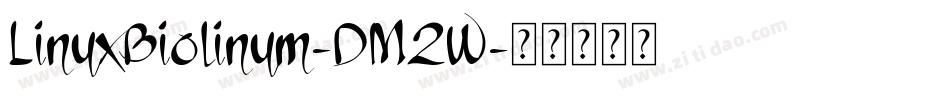 LinuxBiolinum-DM2W字体转换