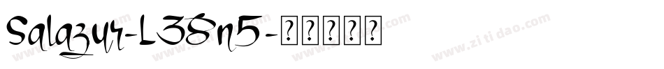 Salazur-L38n5字体转换