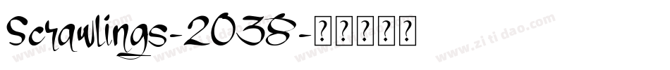 Scrawlings-2O38字体转换