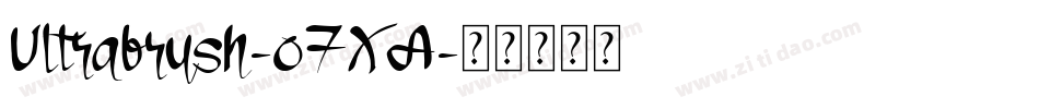 Ultrabrush-o7XA字体转换