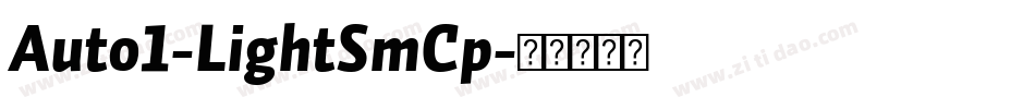 Auto1-LightSmCp字体转换