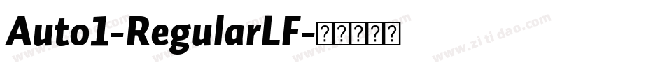 Auto1-RegularLF字体转换