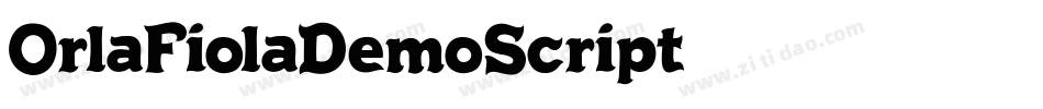OrlaFiolaDemoScript字体转换