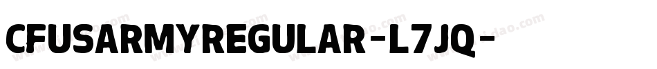 CfUsArmyRegular-l7Jq字体转换