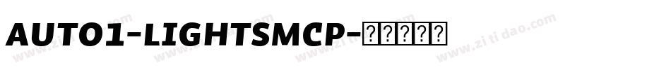 Auto1-LightSmCp字体转换