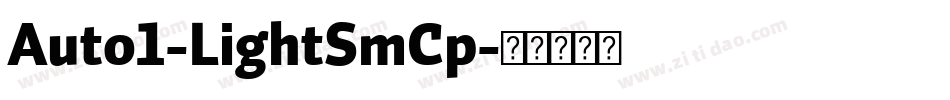 Auto1-LightSmCp字体转换
