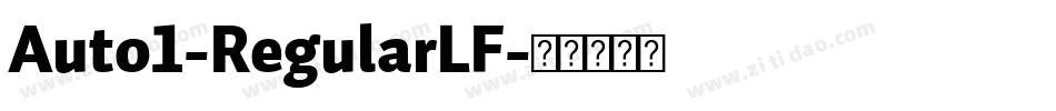 Auto1-RegularLF字体转换