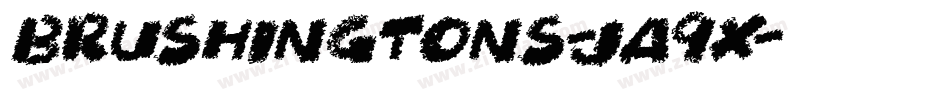 Brushingtons-JA9x字体转换