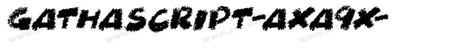 Gathascript-axa9x字体转换