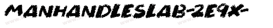 ManhandleSlab-2e9X字体转换