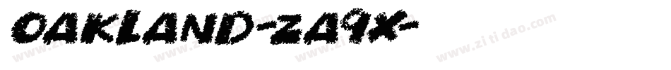 Oakland-ZA9x字体转换 Oakland-ZA9x字体转换