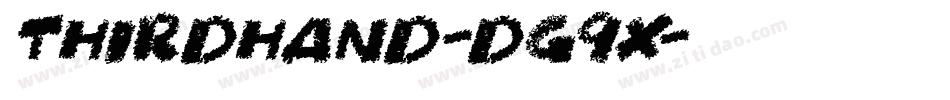 Thirdhand-dG9X字体转换 Thirdhand-dG9X字体转换