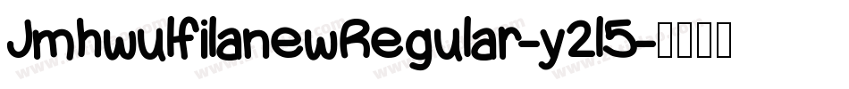 JmhwulfilanewRegular-y2l5字体转换