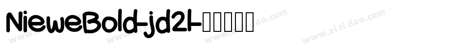 NieweBold-jd2l字体转换