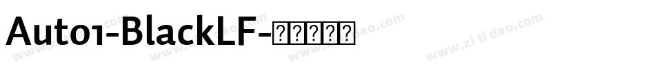 Auto1-BlackLF字体转换