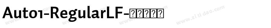 Auto1-RegularLF字体转换