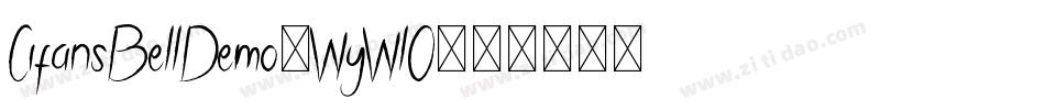 CifansBellDemo-WyWlO字体转换