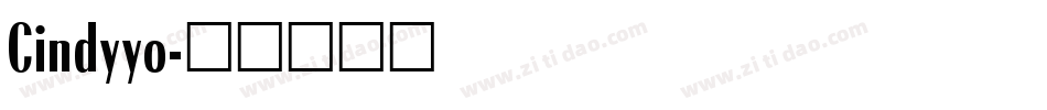 Cindyyo字体转换