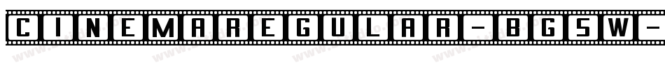 CinemaRegular-BG5w字体转换