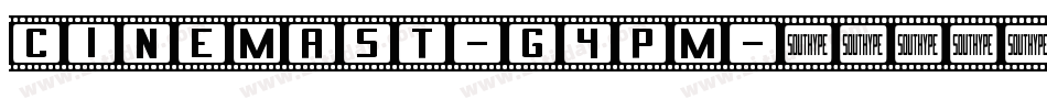 CinemaSt-G4Pm字体转换