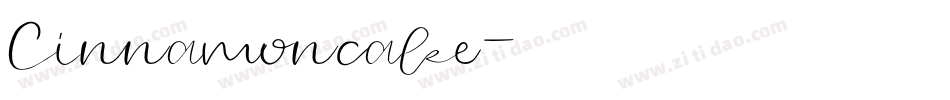 Cinnamoncake字体转换