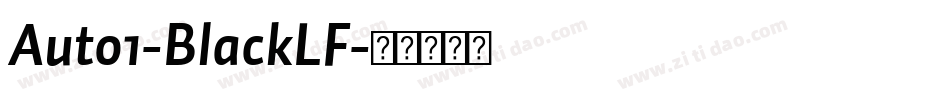 Auto1-BlackLF字体转换