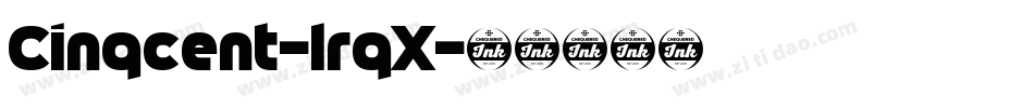 Cinqcent-lrqX字体转换