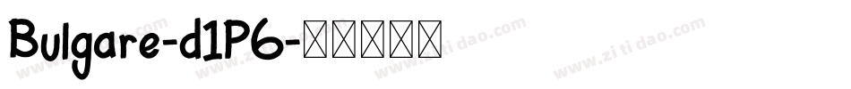 Bulgare-d1P6字体转换