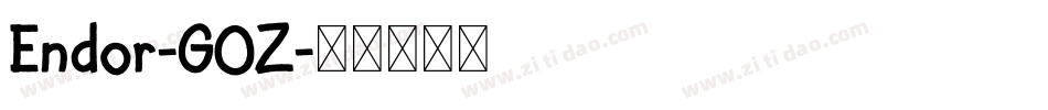 Endor-G0Z字体转换 Endor-G0Z字体转换