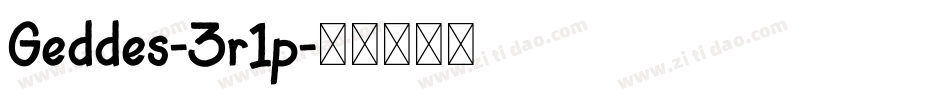Geddes-3r1p字体转换 Geddes-3r1p字体转换