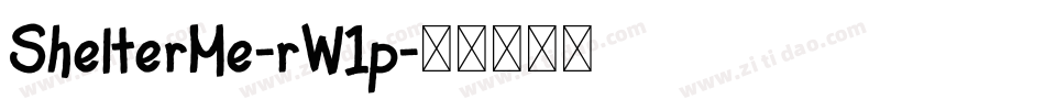 ShelterMe-rW1p字体转换