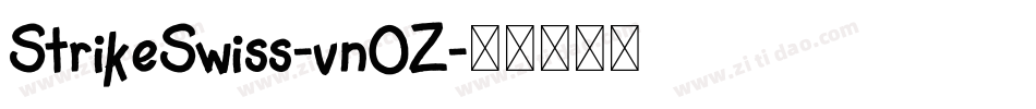 StrikeSwiss-vn0Z字体转换