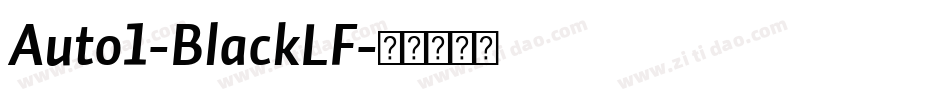 Auto1-BlackLF字体转换